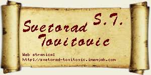 Svetorad Tovitović vizit kartica